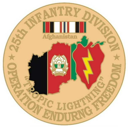 25th Infantry 1 1/8" Operation Enduring Freedom Lapel Pin