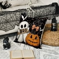 thumbnail image 3 of Sm:)e Boo Ghost Pumpkin Lantern Bat Cat Halloween Pillow Covers 18x18 Inch Set of 2, Cushion Covers for Sofa Home Decor, 3 of 6