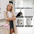 thumbnail image 6 of KUIFORTI Pink Axolotl Crossbody Leather Bag Hard-Wearing Small Shoulder Bag Ladies Handbag Easy to Carry Portability Purse Shoulder Bags with Chain Strap for Work Shopping, 6 of 7