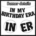 thumbnail image 6 of 16Pcs in My Birthday Era Banner Birthday Party Decorations Black Glitter Paper Letter Word Banner for Adults Kids Girls Birthday Party Supplies Favor, 6 of 6
