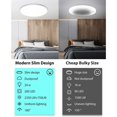 thumbnail image 5 of Elegante luz de techo LED, iluminación empotrada para espacios elegantes, carcasa de plástico ignífugo de alta calidad a prueba de mosquitos (vida útil de 30 000 horas), 5 of 5