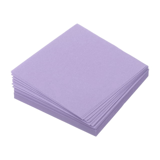 Uxcell Origami Paper Double Sided for Art Craft Project Beginner 100 Sheets Light Purple 2.5x2.5 inch