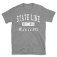 thumbnail image 1 of State Line Mississippi Classic Established Men's Cotton T-Shirt, 1 of 1