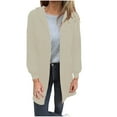 thumbnail image 2 of Neewe Womens Long Cardigans Open Front Oversized Hooded Fall Winter Outerwear Sweater Coat, 2 of 9