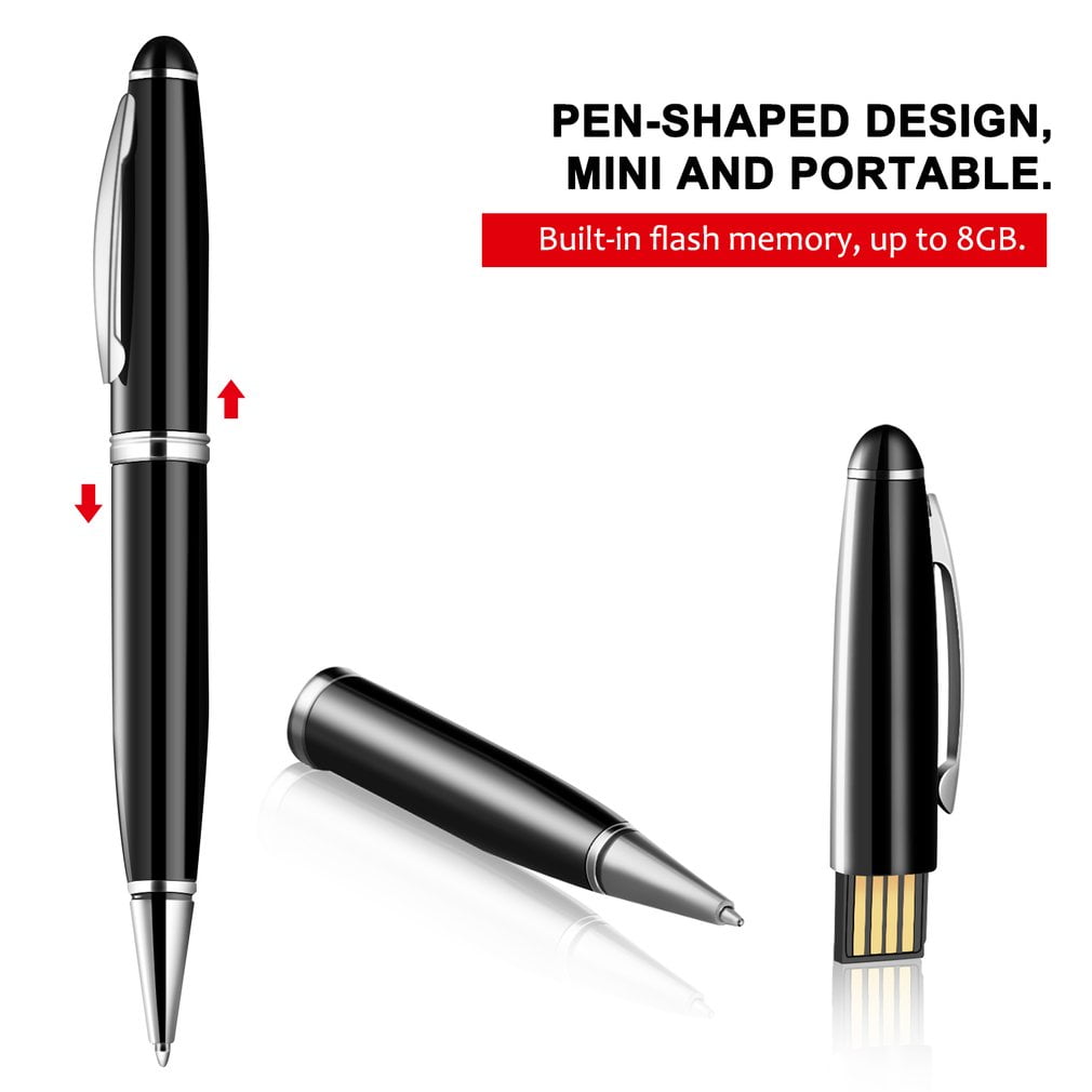 Digital Voice Activated Recorder Pen for Lectures,8GB Mini Voice Audio