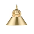 thumbnail image 2 of 3306-1W BCB-BCB Golden Lighting Orwell - 1 Light Wall Sconce-9.63 Inches Tall and 10 Inches Wide-Brushed Champagne Bronze Finish-Brushed Champagne, 2 of 3
