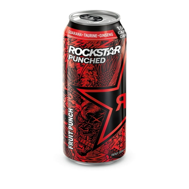 Boissons énergisantes Rockstar Punched Punch Aux Fruits, 473mL cannette 473mL