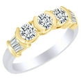 thumbnail image 2 of AFFY 1 Ct White Natural Diamond Anniversary Band Ring in 14k White Gold Ring Size - 13, 2 of 2
