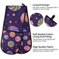 thumbnail image 2 of Yayeee Double Oven Mitt Kitchen Heat Resistant Baking 35" x7" Quilted Glove, Candy Cosmic Swirls, 2 of 6