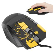 Sarapandan Dual Mode for Enhanced PC Gaming Experience Optical USB Gaming Mouse with Yellow LED Backlight