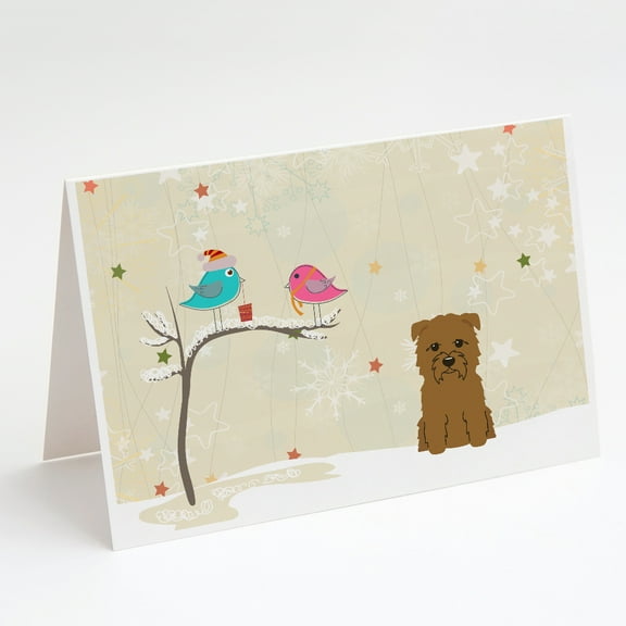 Christmas Presents between Friends Glen of Imal - Tan Greeting Cards and Envelopes Pack of 8