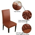thumbnail image 5 of Chair Slipcover for Dining Room,Waterproof Chair Cover Universal Removable Washable Non-slip Stretchy Super Fit Parsons Chair Protector for Hotel Kitchen Banquet Restaurant-2-Light blue, 5 of 8