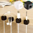 thumbnail image 6 of Magnetic Cable Clips Wire Manager Cord Holder Non-Marking Magnetic Sticky Cable Organiser Clip Plug Hook White, 6 of 6