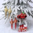 thumbnail image 4 of Adornos navideños de plástico, medias navideñas, muletas, colgantes, pequeños colgantes, accesorios de decoración para árboles de Navidad, 4 of 6