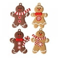 thumbnail image 5 of 12pcs Gingerbread Man Christmas Tree Ornaments Xmas Soft PVC Men Living Room Decorating Tools Festival Home Decoration, 5 of 8