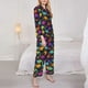 thumbnail image 3 of Fotbe Colorful Dinosaur Conjunto de Pijama de Manga Larga para Mujer con Estampado, Ropa de Dormir de 2 Piezas, Conjunto de Casa Suave y Cómodo con Bolsillos-X-Large, 3 of 7