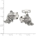 thumbnail image 2 of Sterling Silver Fish Enameled Cuff Links (Width 22.2) (Length 19) - Jbsp, 2 of 5