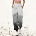 thumbnail image 2 of Npasoilc Sweatpants for Women Fall Trendy High Waisted Drawstring Elastic Waist Cinch Bottom Casual Baggy Athletic Jogger Pants Printed Loose Lounge Trousers, 2 of 5
