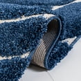 thumbnail image 5 of SAFAVIEH Florida Tamzen Abstract Shag Area Rug, Navy/Ivory, 8'6" x 12', 5 of 11