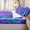 Violet Cyan, variant on Erosebridal Pastel Rainbow Tie Dye Zipper Twin Comforter Sets with Fitted Sheet and 2 Pillowcases,Colorful Sequin Print Zipper Bedding Set For Adults,Pink Reversible,4pcs