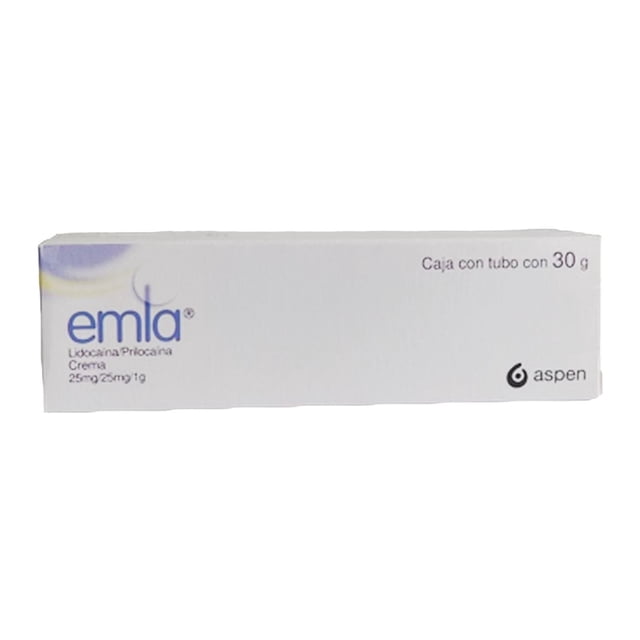 Emla Crema 25 mg/ 25 mg Tubo Con 30 g Según presentación No aplica Emla Emla PIEZA