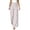Pink, variant on Women's High-Waisted Striped Wide-Leg Trousers Double-Breasted Button Detail Flowy Casual Pants
