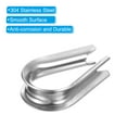 thumbnail image 4 of Unique Bargains M8 Stainless Steel Thimble, 12 Pack Wire Rope Thimbles for 5/16' Wire Rope, 4 of 6