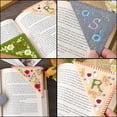 thumbnail image 5 of EVERDIJ Personalized Hand Embroidered Corner Bookmark, Hand Stitched Felt Corner Letter Bookmark, Felt Triangle Bookmark, Cute Flower Letter Embroidery Bookmarks for Book Lovers, 5 of 13