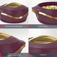 thumbnail image 4 of Casserole Set Kitchen Item Pearl Inner Stainless Steel Casserole Set of 1 1500 ml Maroon, 4 of 6