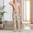 thumbnail image 2 of Logiee Sunflowers 5 Print Pajama Pants for Men,Men’s Pajama Bottoms,Mens PJ Pants with Pockets & Button Fly-Small, 2 of 6