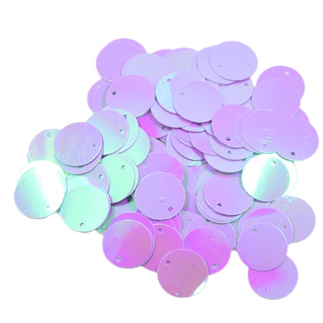 veasfak 130 Pcs DIY Flat Round Loose Sequins Paillettes Wedding Crafts Light Purple