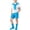 Blue A, variant on BRGZLK Back to School Outfits for Girls Summer Cute Solid Color Crewneck Short Sleeve T-Shirt and Paperbag Skirt & Plain Shawl & Socks Comfortable Breathable 4 Piece Sets Green 5-6 Years