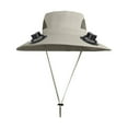 thumbnail image 3 of Darzheoy Outdoor Wide Brim Sun Hat with 2 Solar & USB Fan Sun Bucket Hats for Men Women Fishing Hat with Fan Built in (Ice Sleeves Free), 3 of 8