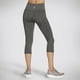 thumbnail image 2 of Legging Skechers Go Walk de cintura alta a media pantorrilla para mujer, grises, 2 of 4