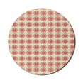 thumbnail image 1 of Ethnic Mouse Pad for Computers, Mandala Inspired Floral Composition with Pale Colored Backdrop, Round Non-Slip Thick Rubber Modern Gaming Mousepad, 8" Round, Ruby Beige Dark Coral, by Ambesonne, 1 of 2