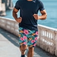 thumbnail image 3 of XYZCANDO His and Hers Swimwear Couple Beach Swimwear Hawaii Hibiscus Print Men's Beach Shorts & Women's Bikini Set Matching Outfit for Honeymoon Pool Summer Vacation Hawaiian Outfits, 3 of 6