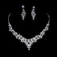 thumbnail image 5 of Conjunto de joyería nupcial para boda, collar de perlas de imitación de cristal, pendientes colgantes para mujer, accesorios de diamantes de imitación para mujeres y niñas, 5 of 5