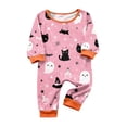 thumbnail image 2 of Halloween Matching Pajamas Set for Family Funny Print Jammies PJs Holiday Sleepwear Loungewear for Women/Men Baby 9 Months, 2 of 4