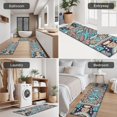 thumbnail image 5 of Multicolor Ethnic Paisley Pattern Kitchen Rugs Sets Of 3,Kitchen Runner Rugs Non Skid Washable,Decorative Kitchen Floor Mats for Kitchen,Sink,Laundry,17"x30"+ 17"x47" + 17"x59", 5 of 6