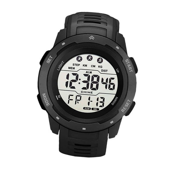 RELOJ Deportivo Digital, Pantalla Luminosa, Reloj Deportivo Para Correr, Multifuncional, A Prueba de Agua Para Hombres
