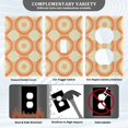 thumbnail image 3 of Yayeee Blank Wall Plate Cover 1-Gang 4.5"x2.7" Home Unused Decorative Outlet, Orange Circle, 3 of 7