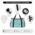 thumbnail image 4 of Xecao Green Baseball Pattern ​Lightweight Crossbody Weekender Bag Mesh Side Pockets Padded Handles Sports Outdoor Gear Organizer, 4 of 7