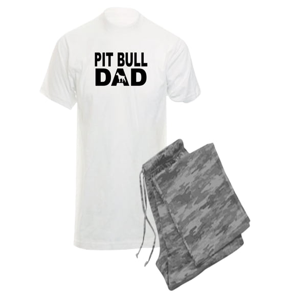 CafePress - Pit Bull Dad Pajamas - Men's Light Pajamas
