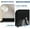 Black, variant on Historyli Double Layer Cat Litter Box Enclosure-Hidden Cat Litter Cabinet with Scratching Post and Litter Mat-Wooden Washroom Furniture with Door,Fit Most of Litter Box