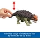 thumbnail image 3 of Dinosaurio de juguete Mattel Jurassic World Rebirth Wild Roar Ankylosaurus, 3 of 6
