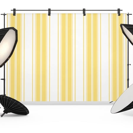 Photo Backdrop 5x7 ft Yellow Vertical Striped Photography Backdrops CurtainsMinimalist Stripes Lines Photo Booth Drapes for Backdrop Photoshoot Wedding Party Birthday Background Screen