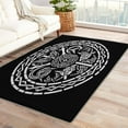 thumbnail image 1 of Tribal Area Rug 5x7, Black Rugs for Bedroom Living Room, Abstract Carpets, Machine Washable Rug, Non Slip Soft Low Pile Rugs Home Decor Medium Carpet T6&-229, 1 of 7