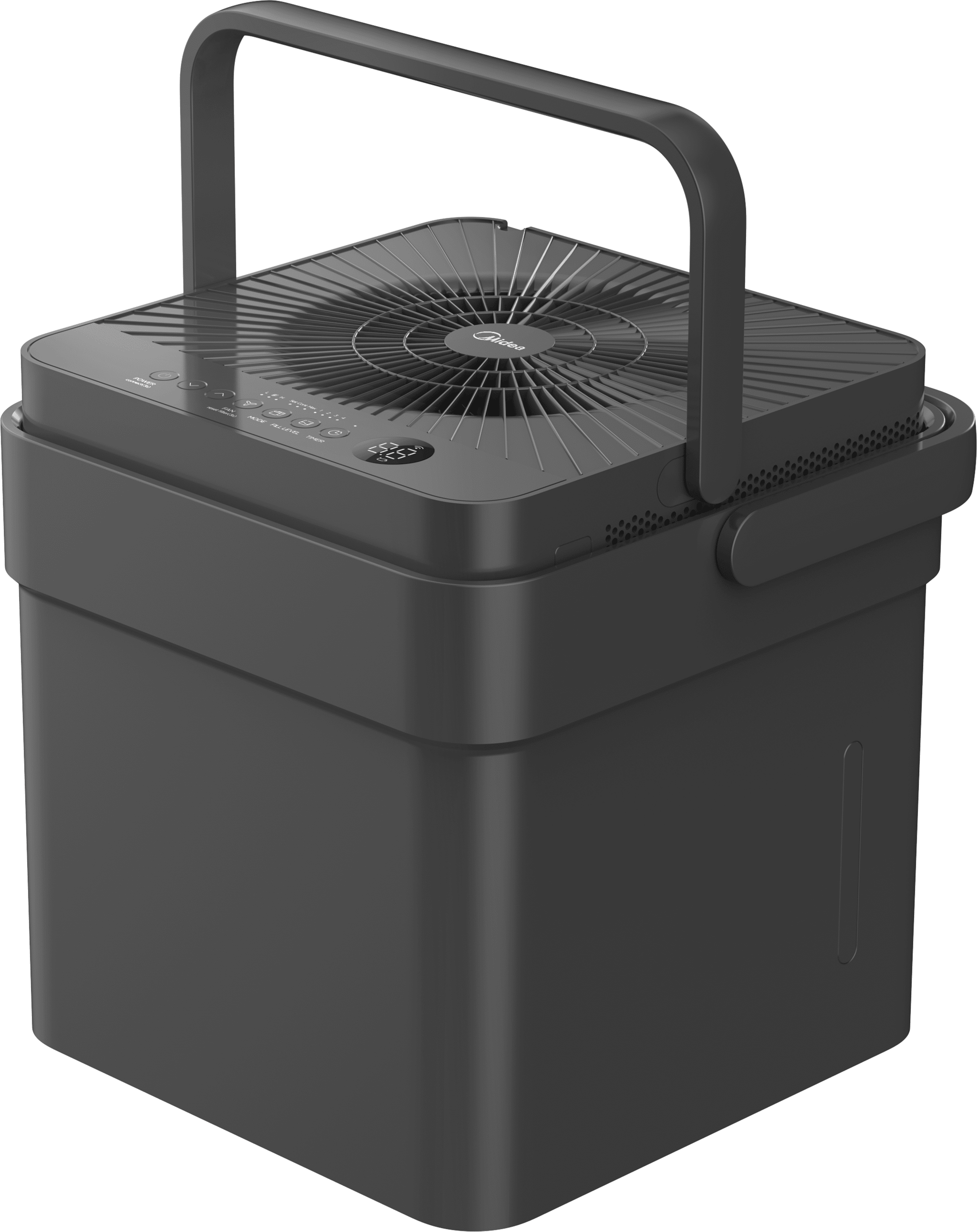 Restored 50 pt. Cube Dehumidifier with Pump up to 4,500 sq. ft Gray, (Refurbished)