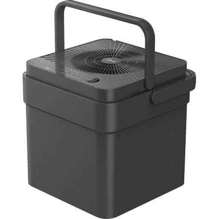 Restored 50 pt. Cube Dehumidifier with Pump up to 4,500 sq. ft Gray, (Refurbished)