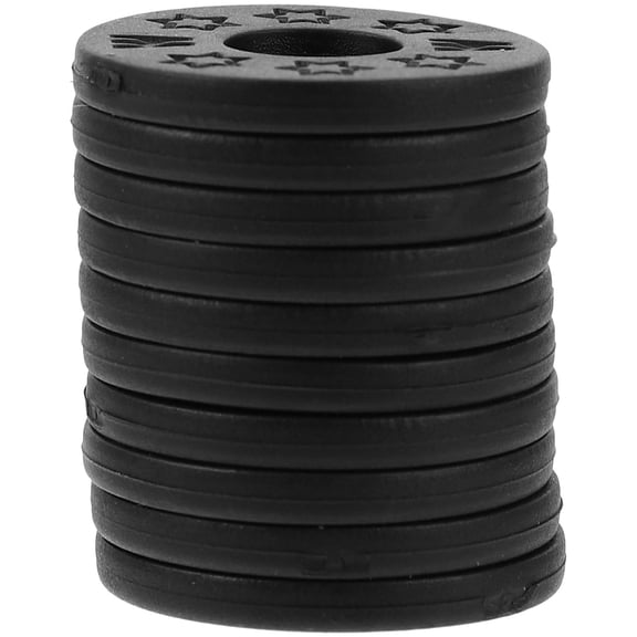 TABLZONE 10Pcs Black Silicone Guitar Strap Pads Non Slip Anti Skid Guitar Strap Accessories
